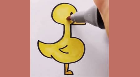 Fácil De Dibujo De Pato