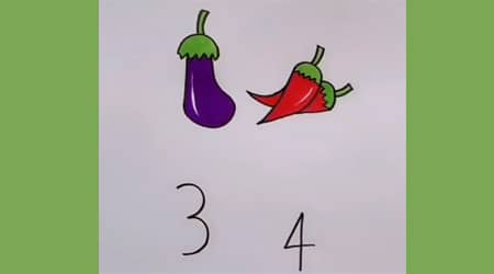 Sayılardan Kolay Sebze, Meyve Çizimi