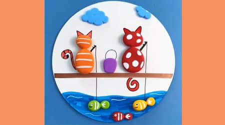 Oyun Hamuruyla Balıkçı Kedi Yapalım