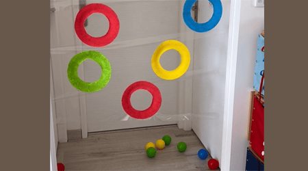 Potas de canasta coloridas y divertidas