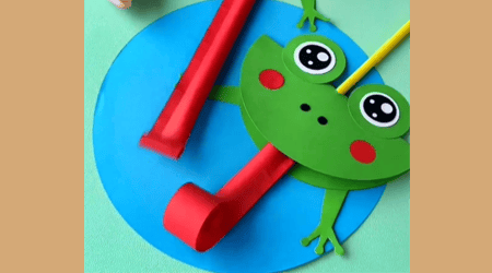 Let's make a frog from paper