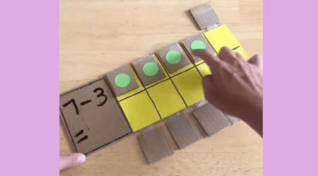 Let's learn how to count, remove and collect with a number board