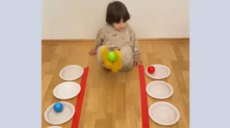 Ayaklarla Nesneyi Dengede Tut ve Hedefe Bırak