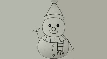 Zeichne Einen Schneeman