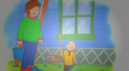 Caillou - Caillou Temizlik Yapıyor